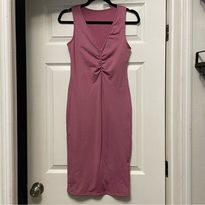 NEW mauve knit sleeveless shift size M